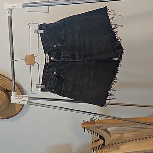 AGOLDE PARKER LONG Cutoff jean shorts